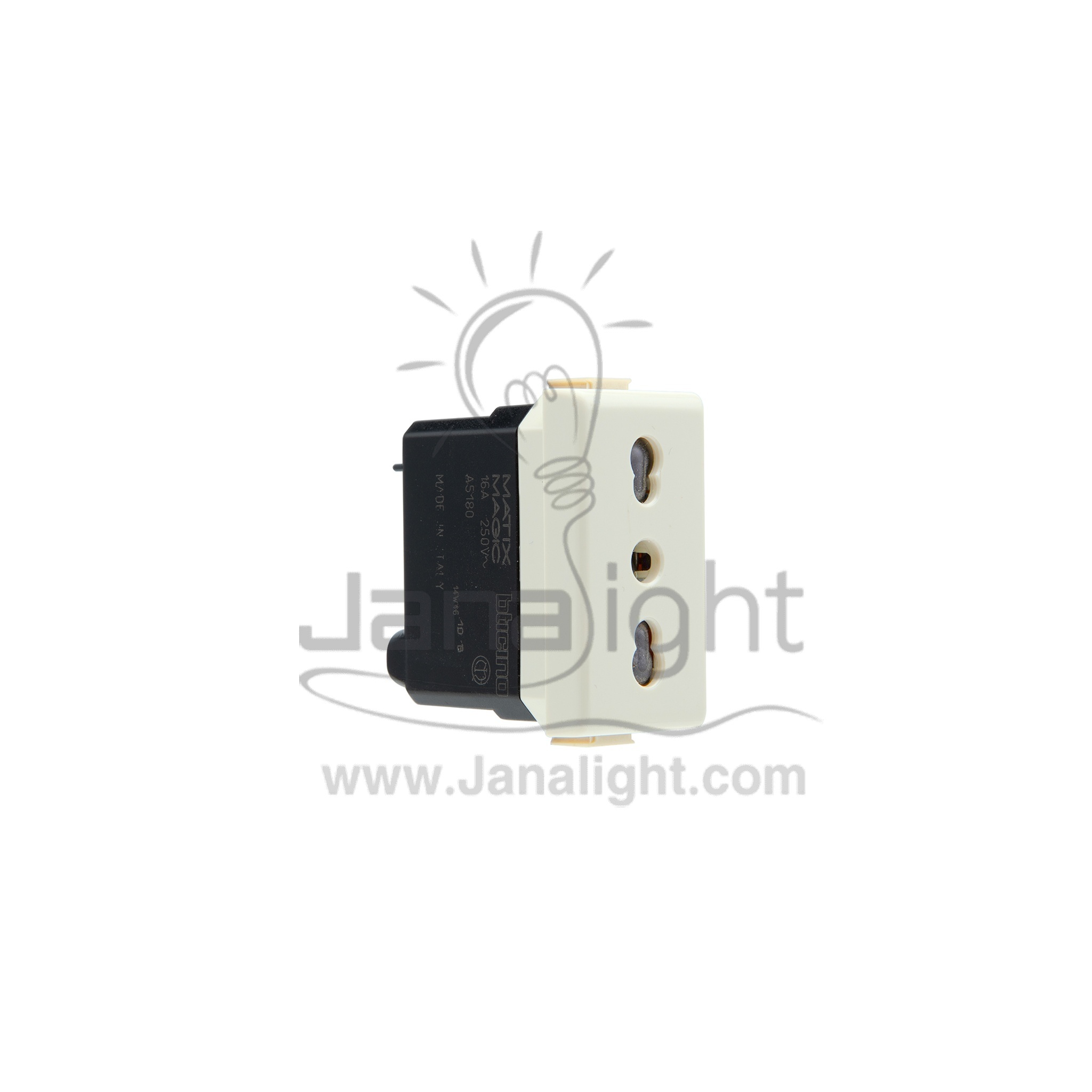 بريزة عادية ايطالي ماتكس بيج A5180E Beige socket matix